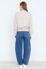 Yumi Stone Relaxed Lightweight Bomber Jacket