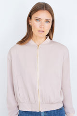 Yumi Stone Relaxed Lightweight Bomber Jacket