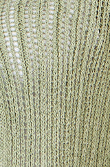Yumi Green Tie Front Pointelle Cardigan
