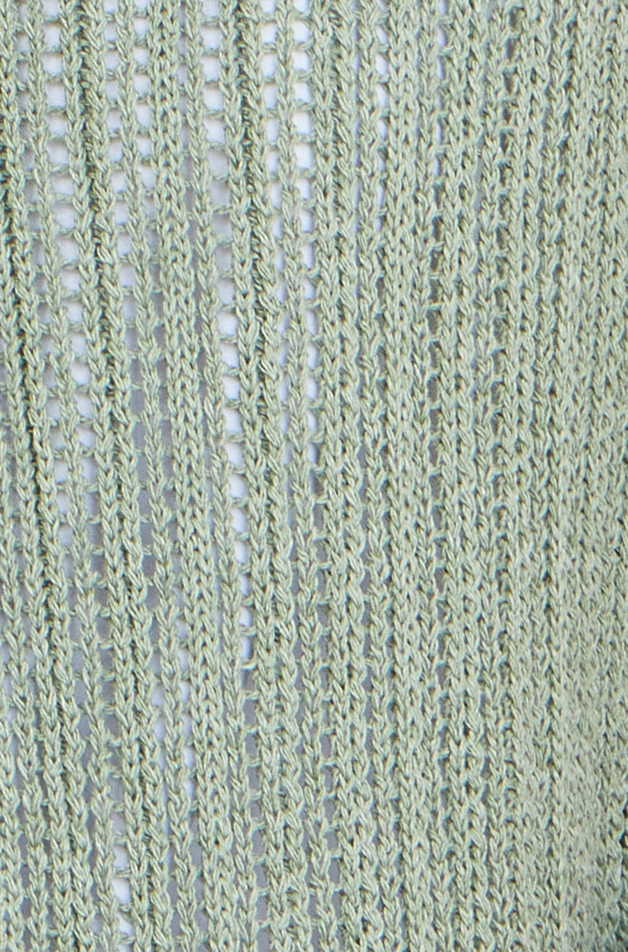 Yumi Green Knitted Cotton Tie Waistcoat Top