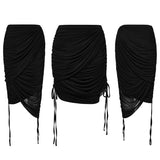 Punk Rave Zephyrine Draped Adjustable Skirt