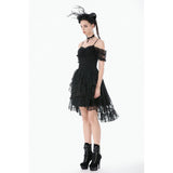 Dark in Love Romantic Gothic Lace Layered High-Low Dress