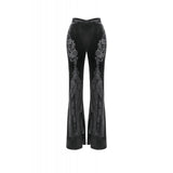 Dark in Love Erzebeth Velvet Lace Flare Trousers
