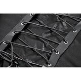 Dark in Love Vespera One-Shoulder Spiked Faux Leather Corset Top