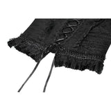 Dark in Love Black Lace Court Lace-Up Camisole