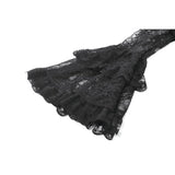 Dark in Love Classic Gothic Velvet & Lace Embroidered Dress