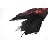 Dark in Love Red-Black Tie Dye Punk Dress