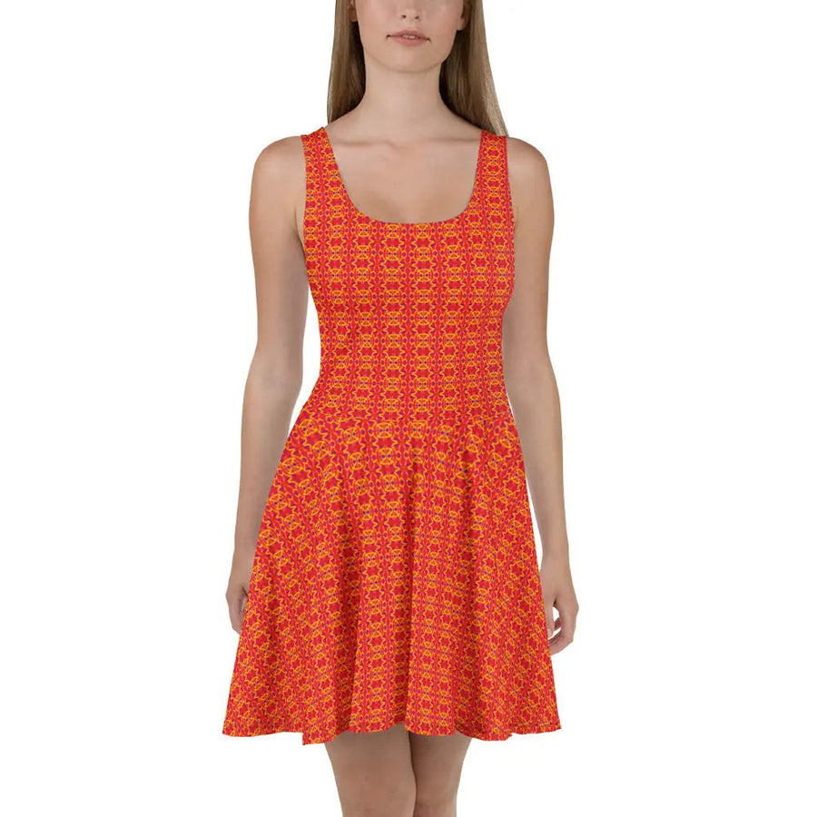 Direct Red Skater Dress