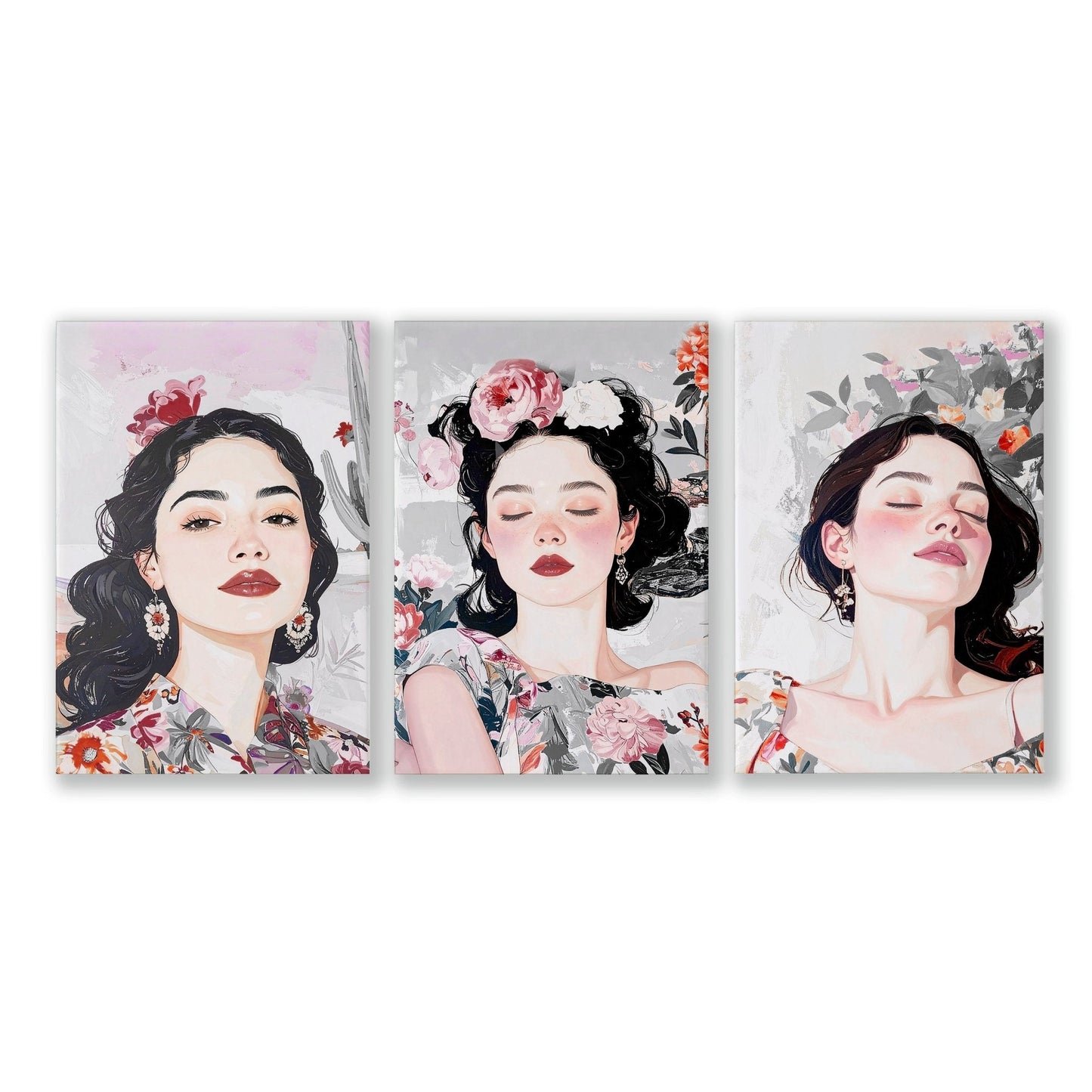 Art Decor For Bedroom Wall | Set of 3 Bohemian Prints