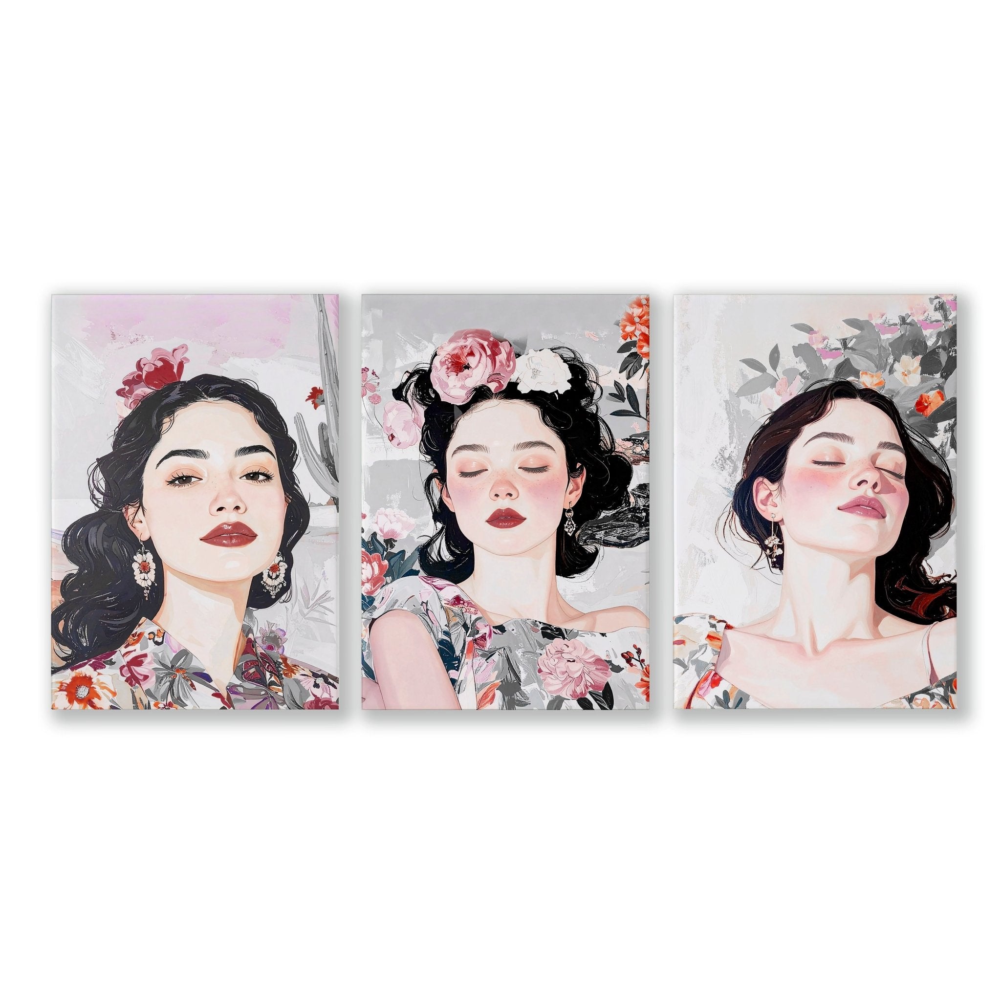 Art Decor For Bedroom Wall | Set of 3 Bohemian Prints