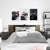 Art Modern Prints | Set of 3 Asian Inspired Wall art Prints