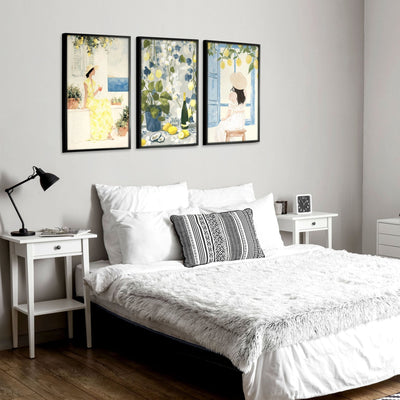 Art Prints In Frames | Set of 3 Italian Lifestyle Wall art Prints