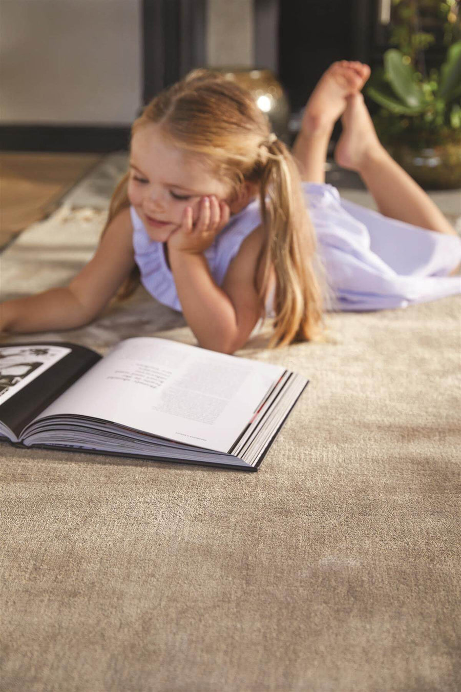 Karma Mink Solid Luxury Viscose Rug