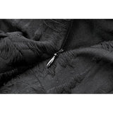 Dark in Love Mortalis Lace-Up Goth Dress in Black