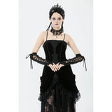 Dark in Love Erzebeth Lace-Up Gothic Arm Warmers