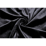 Dark in Love Melisandre Embroidered Velvet Mesh Goth Skirt in Black