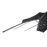 Dark in Love Morrigan One-Shoulder Lace Goth Top in Black