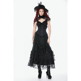 Dark in Love Talia Gothic Longline Metal Boned Corset