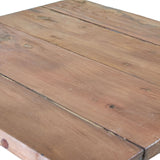 Recycled Teak Wood Square Folding Coffee Table 50x50x50cm