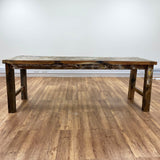 Recycled Teak Wood Dining Table 220×80x80cm