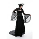 Dark in Love Belladonna Lace Bell Sleeve Goth Shrug