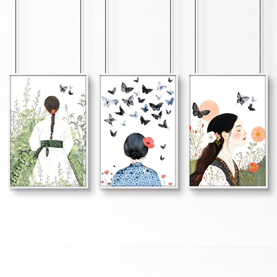 Bedroom Wall Art Decor | Set of 3 Wall art Prints