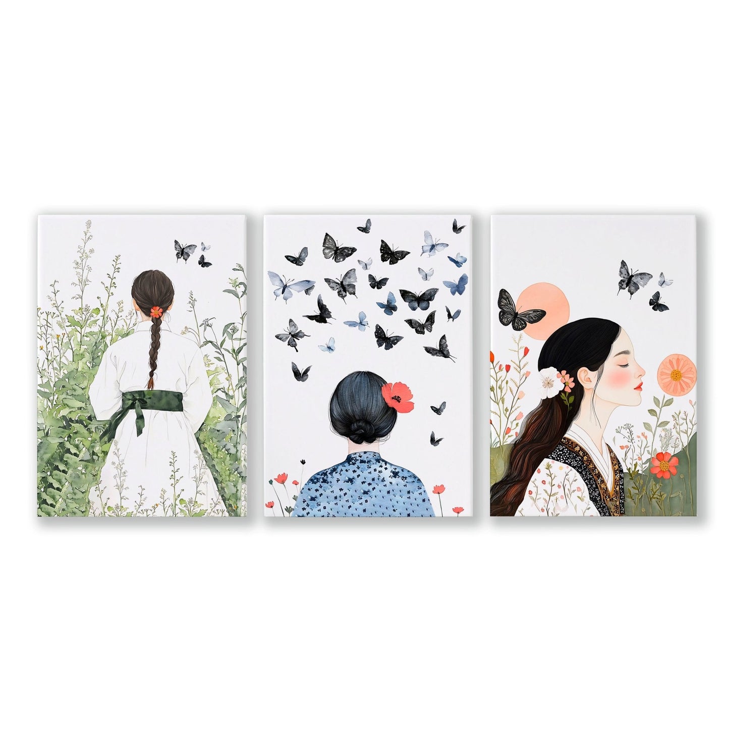 Bedroom Wall Art Decor | Set of 3 Wall art Prints