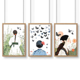 Bedroom Wall Art Decor | Set of 3 Wall art Prints
