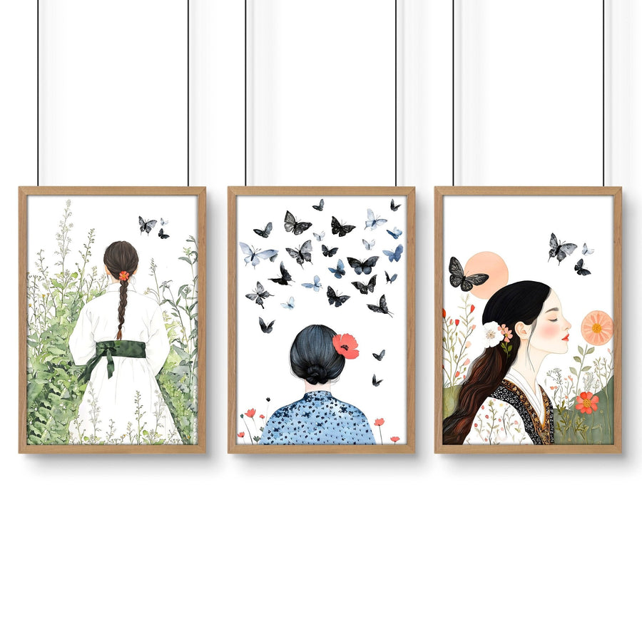 Bedroom Wall Art Decor | Set of 3 Wall art Prints