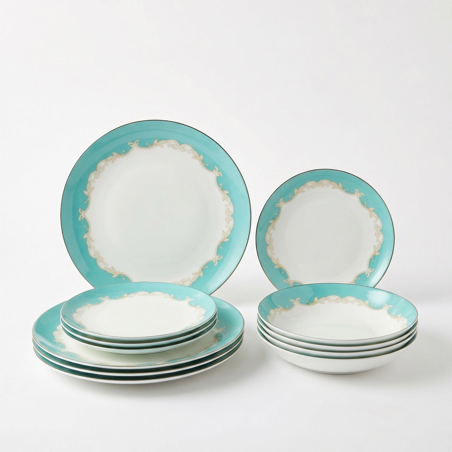 Belmont 12-Piece Fine Bone China Dinner Set