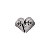 Alchemy Gothic Broken Promise Heart Ring