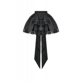 Dark In Love Beatrix Goth Satin Ruffled Overskirt