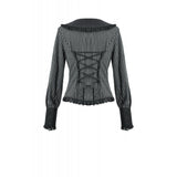 Dark in Love Gothic Peter Pan Collar Lace Shirt