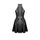 Dark in Love Valentina Red Velvet Mesh Panel Goth Dress
