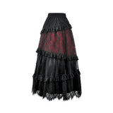 Dark in Love Dark Spliced Lace Maxi Skirt