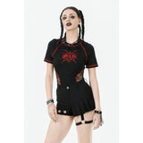 Dark in Love Gwen Pleated Garter Shorts