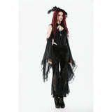 Dark in Love Erzebeth Velvet Lace Flare Trousers