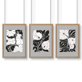 Canvas Prints Wall Decor | Set of 3 Botanical Wall art Prints