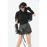 Dark in Love Nyx Distressed Shredded Hooded Poncho