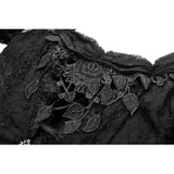 Dark in Love Morwenna Lace Gothic Maxi Dress in Black