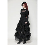 Dark in Love Avalon Gothic Embroidered Puff Sleeve Top