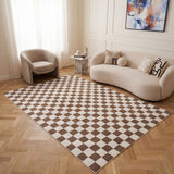 Loft Checkerboard Brown Rug