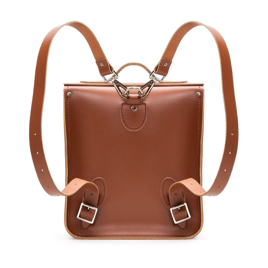 Handmade Leather City Backpack - Chestnut