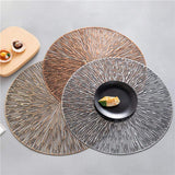 Chic Home Placemats - Gold - Set of 2