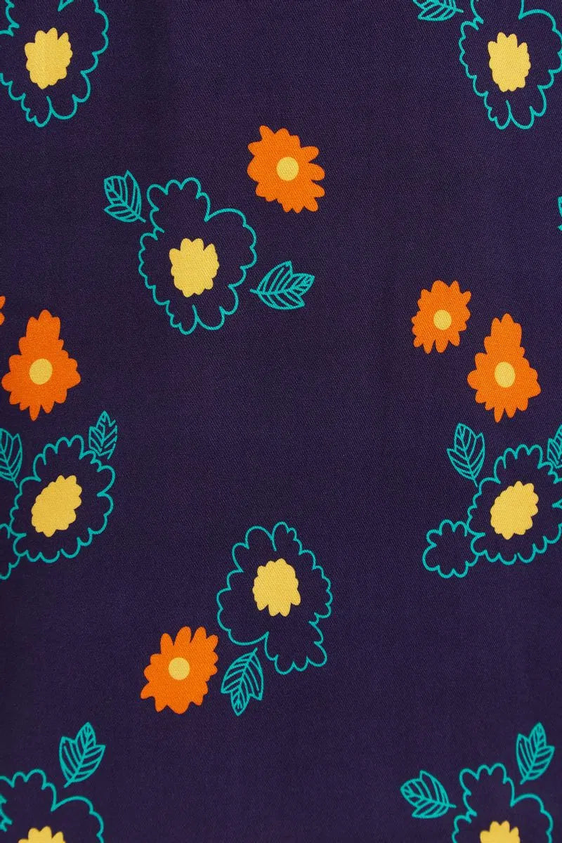 Louche Barney Clarice Floral Print Midi Skirt
