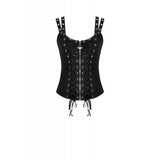 Dark in Love Punk Lace-Up Corset Style Top