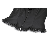 Dark in Love Courtly Cross Gem Gothic Blouse