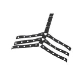Dark In Love Punk Rib Cage Grommet Waist Cincher