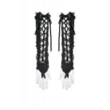 Dark in Love Erzebeth Lace-Up Gothic Arm Warmers