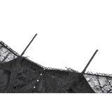 Dark in Love Morgana Gothic Off-Shoulder Lace Hem Dress